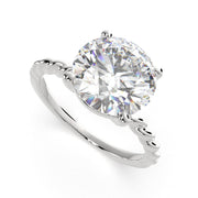 Renata Round Cut Solitaire Rope Engagement Ring Setting - Nivetta